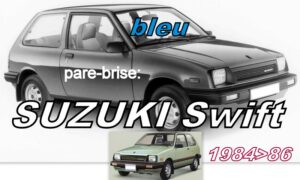 SUZUKI SWIFT pare-brise teinté bleu - 1984/86