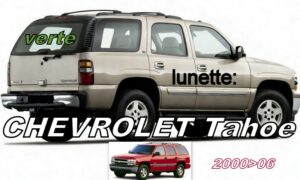 CHEVROLET TAHOE lunette teintée verte - 2000/06