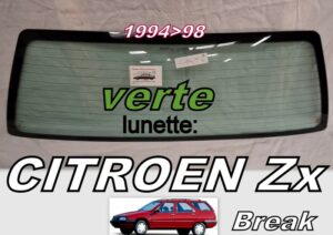 CITROEN ZX BREAK lunette teintée verte - 1994/98