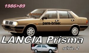 LANCIA PRISMA S2 pare-brise teinté bronze - 1986/89