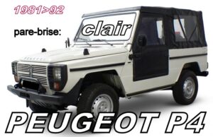 PEUGEOT P4 pare-brise clair - 1981/92