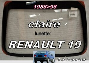 RENAULT 19 lunette claire - 1988/96