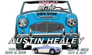 Pare-brise clair AUSTIN HEALEY 3000 MK1/2 - BT7/BN7/BN4/BN6 - 1956/62