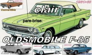 OLDSMOBILE F-85 pare-brise clair - 1961/63