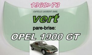 Pare-brise teinté vert OPEL GT - 1968/73