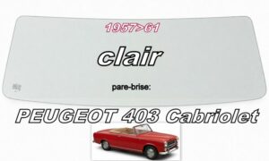 Pare-brise clair PEUGEOT 403 -1957/61