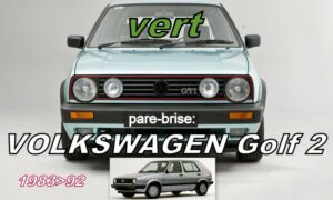 VOLKSWAGEN GOLF 2 pare-brise teinté vert - 1983/92