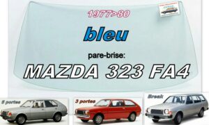 MAZDA 323 FA4 pare-brise teinté bleu - 1977/80