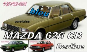 MAZDA 626 CB BERLINE pare-brise teinté bleu - 1978/82