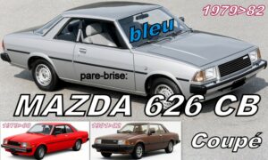 MAZDA 626 CB COUPÉ pare-brise teinté bleu - 1979/82