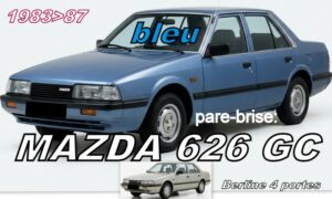 MAZDA 626 GC BERLINE 4D pare-brise teinté bleu - 1983/87