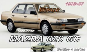 MAZDA 626 GC BERLINE 4D pare-brise teinté bronze - 1983/87